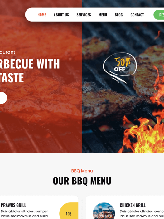 SKT Barbecue WordPress 主题
