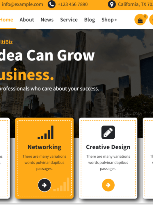 MultiBiz WordPress 主题