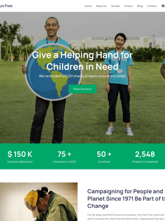 Charitys WordPress 主题