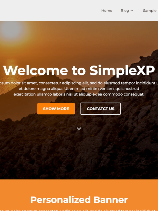 SimpleXP WordPress 主题