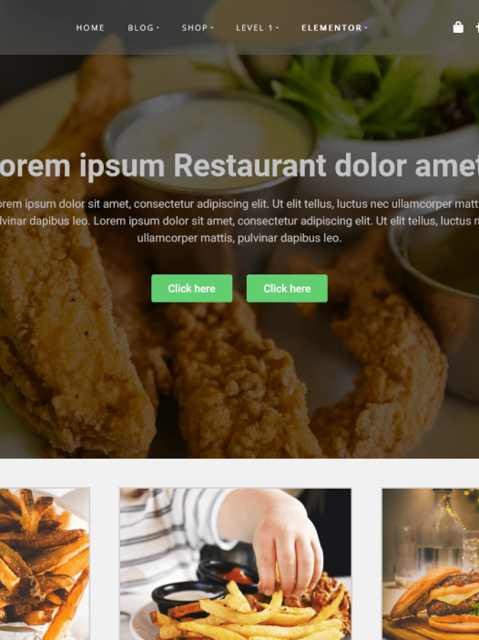 Restaurant Food Shop WordPress 主题