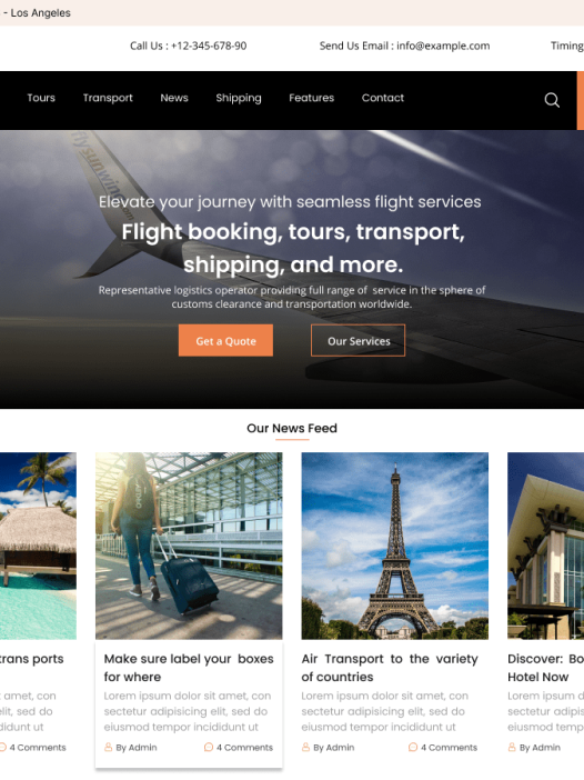Flight Booking WordPress 主题