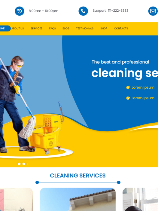 Cleaning Business WordPress 主题