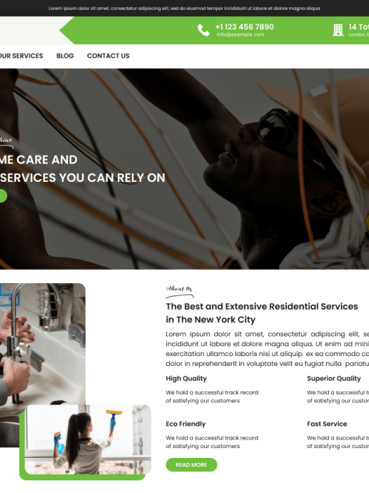 Home Services Blocks WordPress 主题