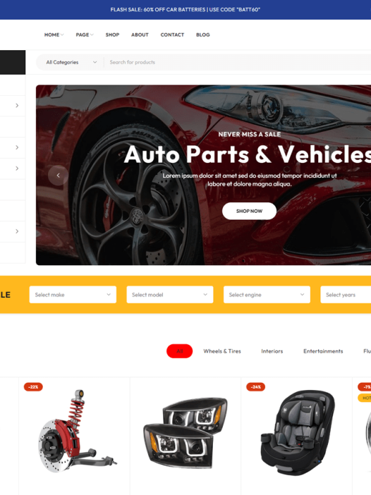 Automotive Store WordPress 主题