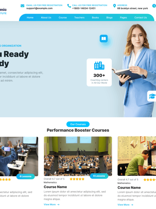 Academic Institute WordPress 主题