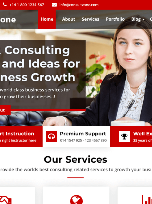 ConsultZone WordPress 主题