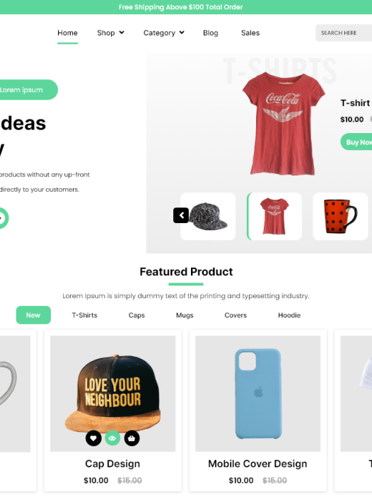 Custom Print Shop WordPress 主题