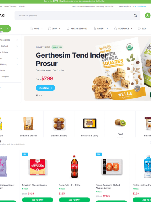 Grocery Online Store WordPress 主题