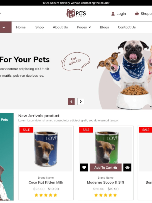 Animal Pet Store WordPress 主题