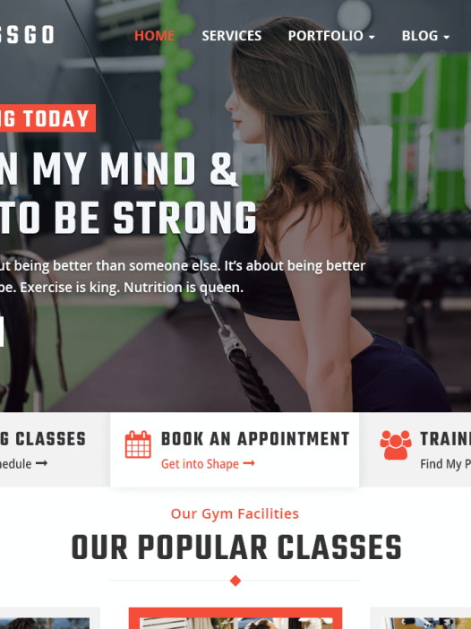 Fitnessgo WordPress 主题