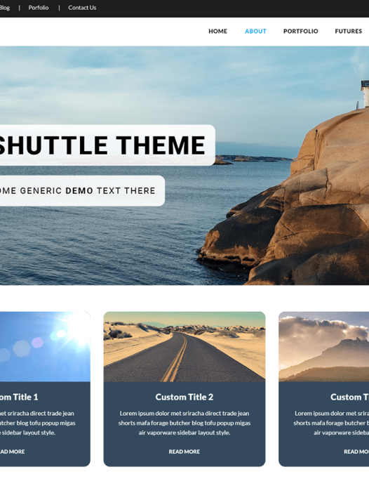 Shuttle Vlog WordPress 主题