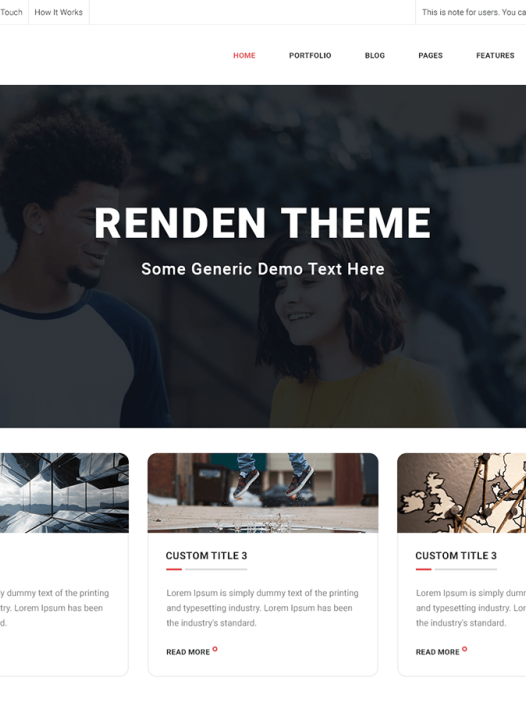 Renden eDark WordPress 主题