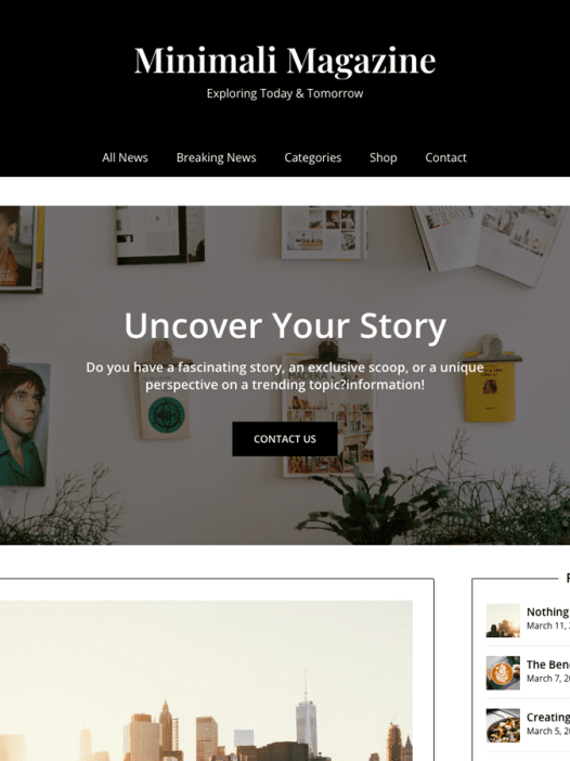 Minimali Magazine WordPress 主题
