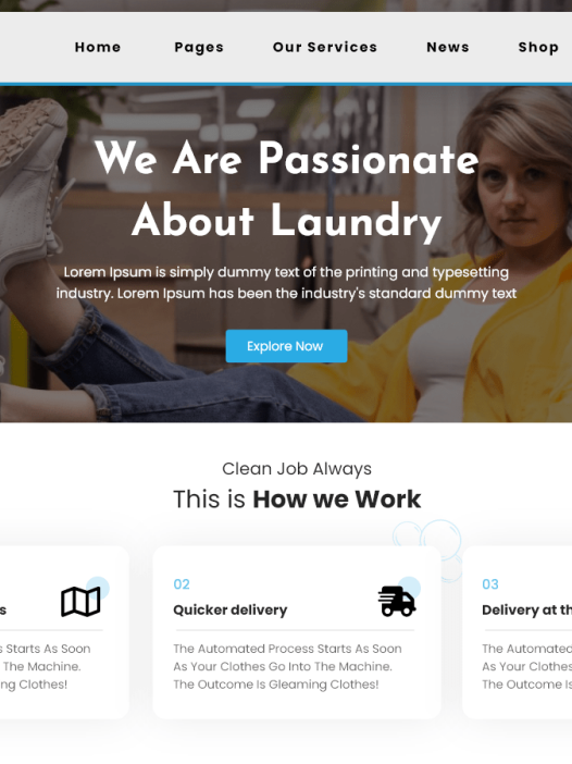 Laundry Services WordPress 主题
