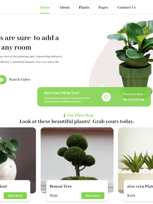 Garden Plant Shop WordPress 主题
