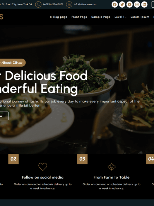 Citrus FSE WordPress 主题