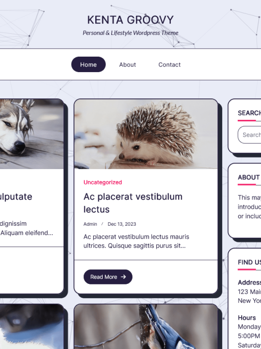 Kenta Groovy Blog WordPress 主题