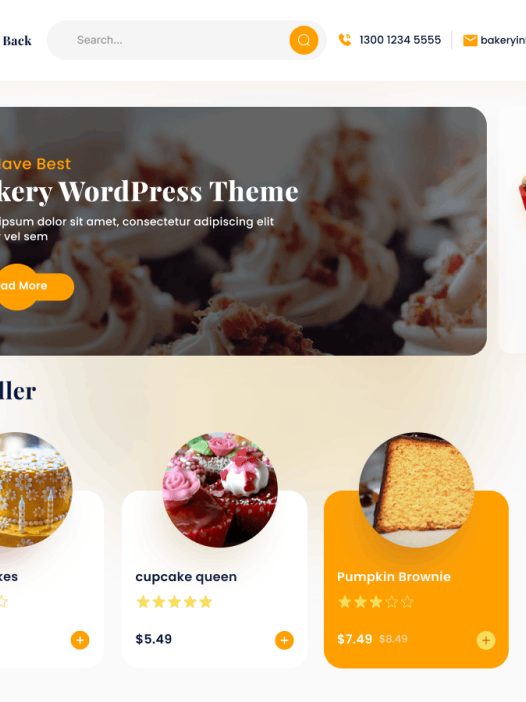 Fresh Bakery Cake WordPress 主题