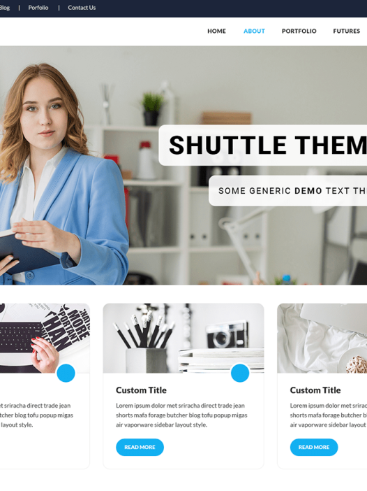 Shuttle Create WordPress 主题