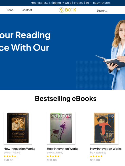 Aster Ebooks WordPress 主题