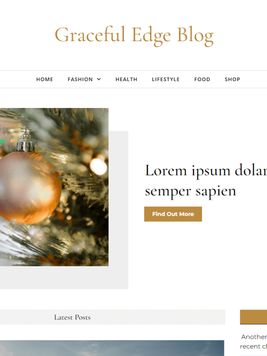 Graceful Edge Blog WordPress 主题