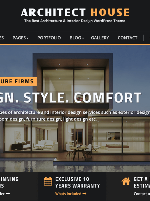 Architect House WordPress 主题