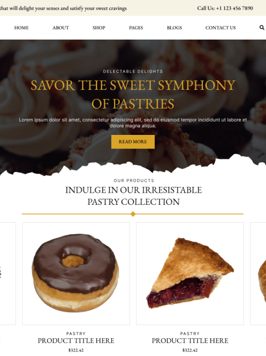 Pastry Bakers WordPress 主题