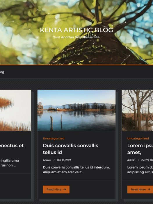 Kenta Artistic Blog WordPress 主题