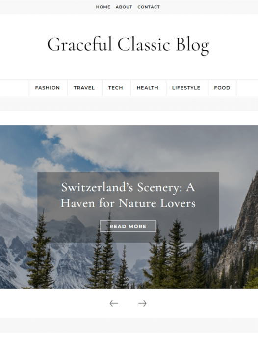 Graceful Classic Blog WordPress 主题