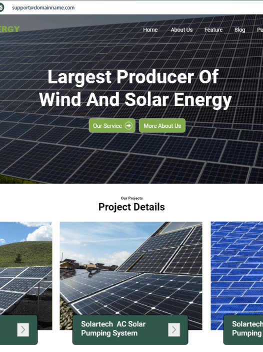Solar Panels WordPress 主题