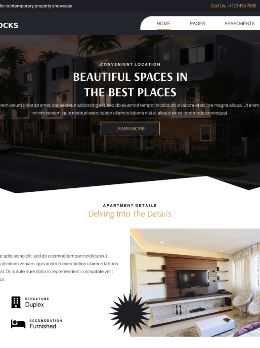 Apartment Blocks WordPress 主题