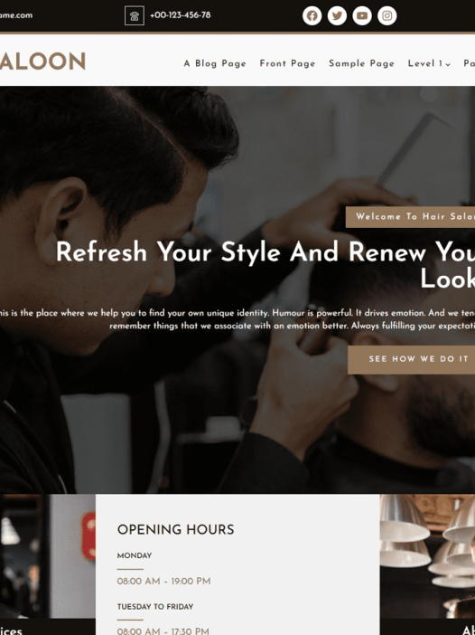 Hairsaloon WordPress 主题