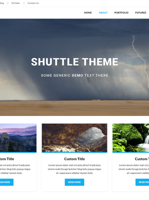 Shuttle eBoxed WordPress 主题