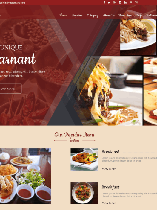 Barbecue Cafeteria WordPress 主题