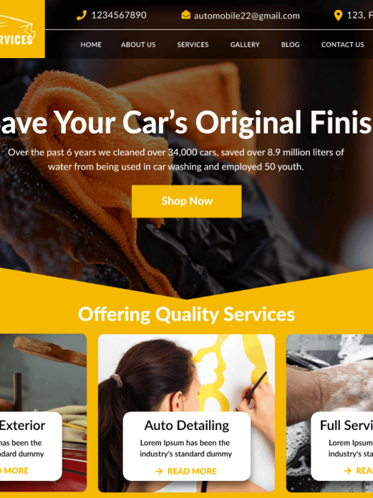 Car Paint Job WordPress 主题