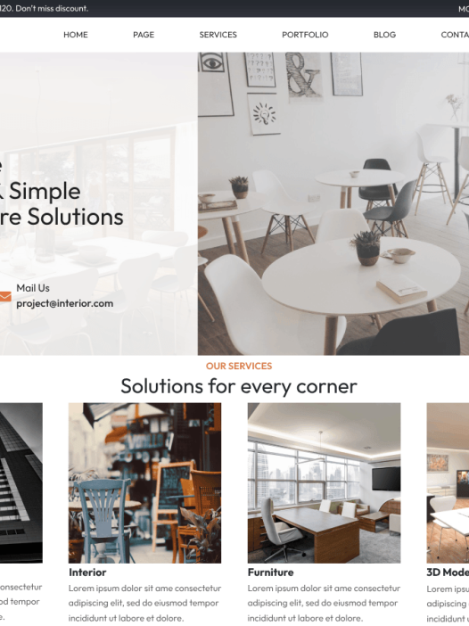 Home Interior Designer WordPress 主题