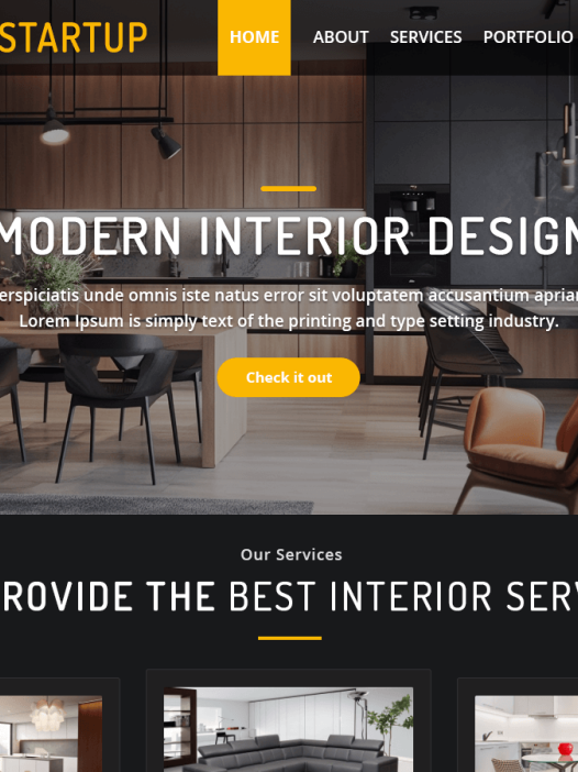 Interior Startup WordPress 主题