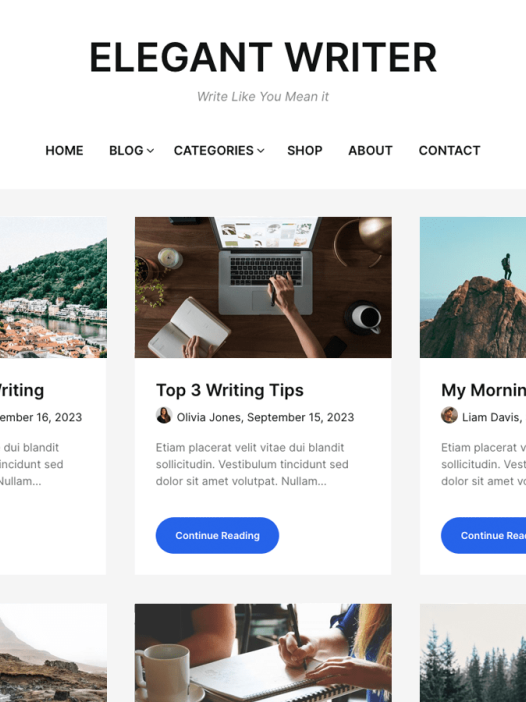 Elegant Writer WordPress 主题