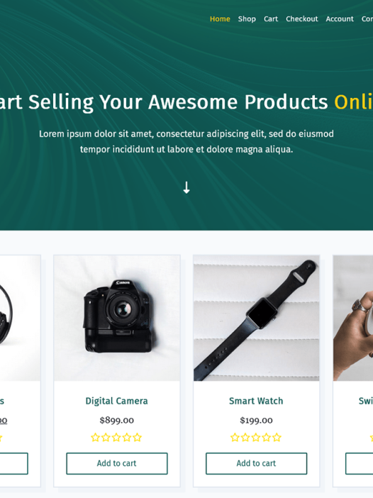 Kenta Digital Shop WordPress 主题