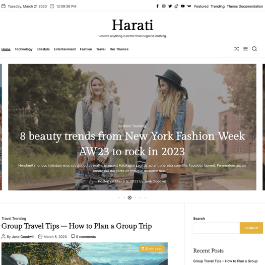 Harati WordPress 主题