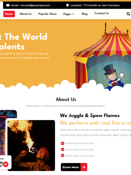 Circus Fair WordPress 主题