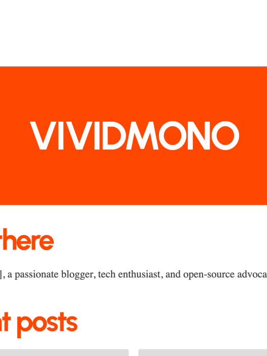 vividmono WordPress 主题