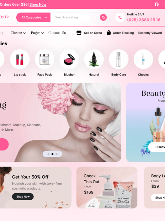 Beauty Cosmetic Store WordPress 主题