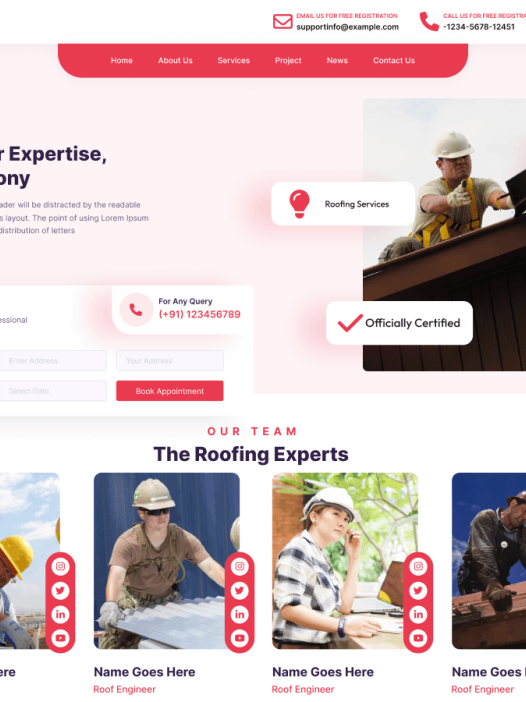 Roofing Flooring WordPress 主题