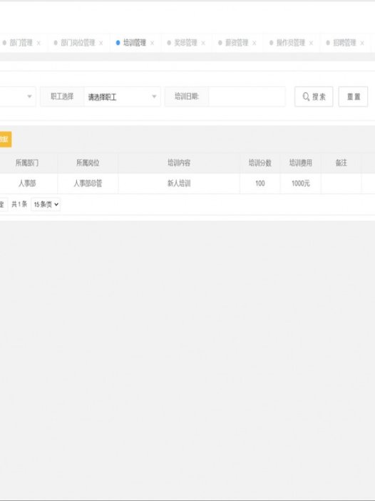基于java(springboot)企业人事管理系统
