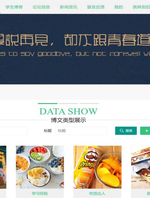 基于java(ssm)多用户博客管理系统