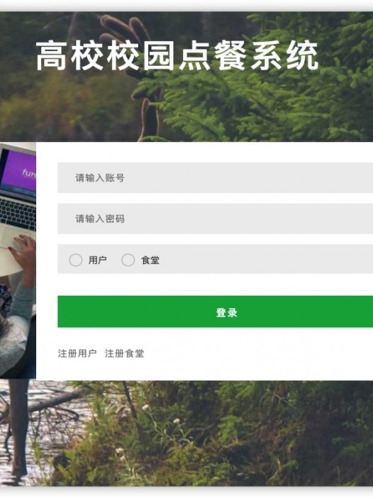 基于java(ssm)高校点餐管理系统