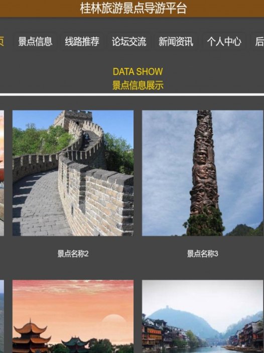 基于java(springboot)桂林旅游景点导游平台