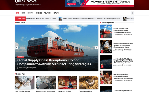 Quick News WordPress 主题